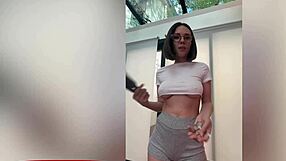 Eve Sweet Busty French Selfie Hairdresser Titty Tease