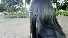 I meet estefani the beautiful colombian neighbor with curves