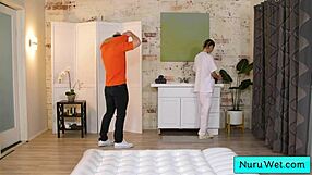 delilah day's wet nuru massage turns into blonde teen fuck