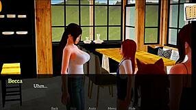 BIG TITS MILF AND TEEN PLAY EROTIC GAME WITH HOMEMADE ASS FUCKING