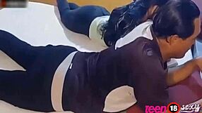 Hot Mexican Stepmom's Big Latino Ass Takes Hard Anal Creampie from College Couple