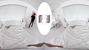 brunette gives taboo pov blowjob and handjob prank