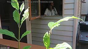 Nikki bends over doggystyle getting fucked her big boobs bouncing wildly