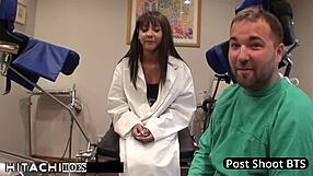 TROUBLED TEEN GETS DOCTOR'S HITACHI VIBRATOR FORCED ON HER SHAVED PUSSY ORGASMS IN HOSPITAL!