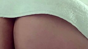 curvy latina maid teaches flashing her huge ass and natural tits before ripping lingerie for doggystyle pounding