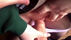 Wet Latina Student Soaks Panties with Milk in Abandoned House