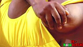 Girlfriend gets super horny exploring ebony ass tits pov seduction 😈🍑💦