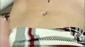 wanna see this tattooed Brazilian redhead's natural tits, big ass and tight holes up close?