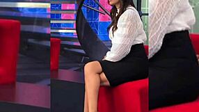 PAOLA ROJAS Upskirt Reveals Juicy Skirt Tease