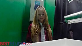 curious teen student sneaks cocks at gloryhole