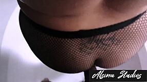 Secretly hooking up with my STEP-AUNT at night she locks all doors before riding my cock hard