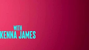 most modelesque blonde babe kenna james shows off her intimate belly piercing in sensual couple scene