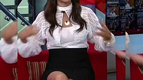 PAOLA ROJAS Upskirt Reveals Juicy Skirt Tease