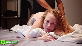 Damn! Lucky Kween Bunny B's Fat Ass Pounded Doggystyle by Black Daddy!