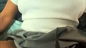 My stepsister's tight pussy milks my cum deep inside her