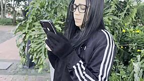 I meet estefani the beautiful colombian neighbor with curves