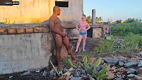 surprised by bbc fucked ass pussy raw no condom creampie