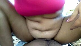 Stepmom caught fingering in jungle begs to ride huge cock outdoors in nature