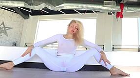 Intense yoga poses and deep stretching routines