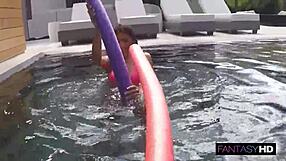 wet latina skinny teen small tits tight pussy drains fat cock poolside doggystyle cumshot