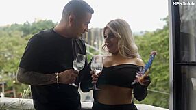 Hot blonde big beautiful ass hammered by brother-in-law secret spot hard passionate pounding creampie finish