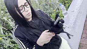 I meet estefani the beautiful colombian neighbor with curves