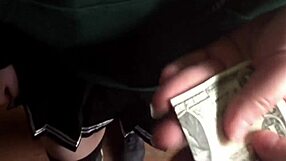 Wet Latina Student Soaks Panties with Milk in Abandoned House