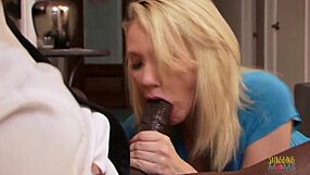 Driver drills skinny milf's shaved pussy with big black cock doggystyle!