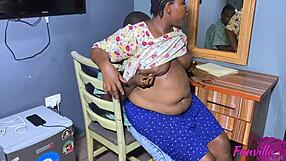 my african student's pounding my fat ass teacher right at home now