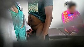 Doctor Strokes Patient's Cock with Handjob While Mommy Watches in Hospital