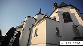 Crazy Czech nuns lick teen pussies and suck