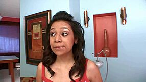 does love hurt? jessie andrews deepthroats with facial pain!!