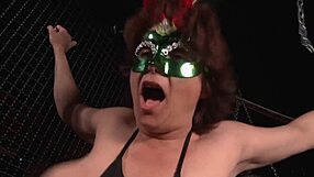 Pound Big Tits Milf in BDSM Cage!