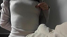 Cutie Practices Cowgirl to Serve Man's Pleasure