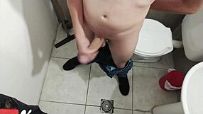 this camera angle makes my jerking cock look huge and perfect