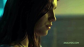 Secretary's gaping holes stretched by triple anal in office gangbang?