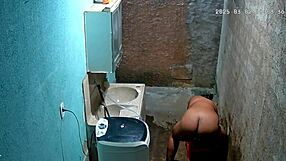 stepmom shaves pussy while stepson spies hidden cam