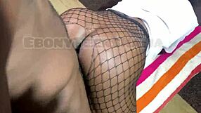 Teen Takes Big Black Cock Doggystyle Pounding