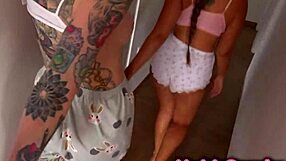 best gf gives bf anal threesome with haileyhopee huge tits for christmas