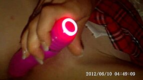 I'm trying my first blonde dildo cum