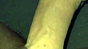 yo dude, asian guy drops a massive ebony creampie after licking her out...