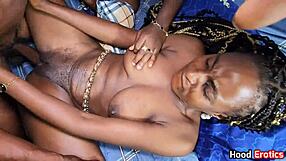 Two stepsisters drool over big black cock, get their asses and tits slammed hard