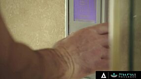 Oiled Nuru Masseuse Fingers Pussy To Relieve Deep Stress