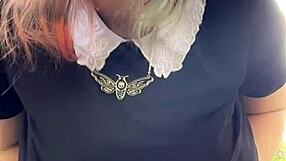 alt milf next door smokes casually out back