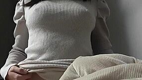 Cutie Practices Cowgirl to Serve Man's Pleasure