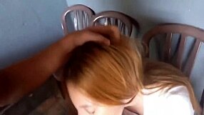 Naughty Brazilian Redhead Wife Intense Blowjob Action