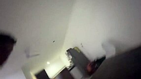 Naughty submissive latina teen spanks big natural tits for stepbro