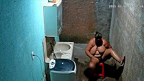 stepmom shaves pussy while stepson spies hidden cam