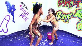 valery summer kerry louise milfs tongue pussy threesome party