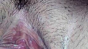 check out this milf wife getting a cameltoe massage that teases her pussy